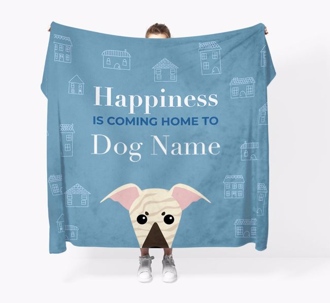 Happiness Is: Personalised {breedFullName} Throw Blanket